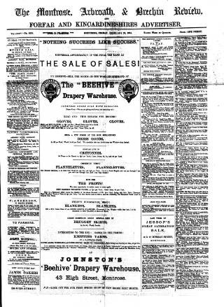 cover page of Montrose Review published on February 23, 1894