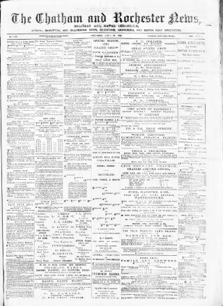 cover page of Chatham News published on April 25, 1891