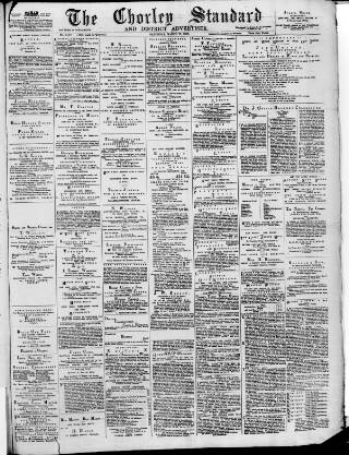 cover page of Chorley Standard and District Advertiser published on March 27, 1886
