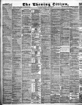 cover page of Glasgow Evening Citizen published on April 26, 1882