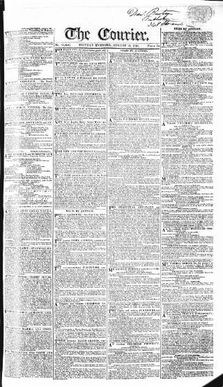 cover page of London Courier and Evening Gazette published on August 11, 1828
