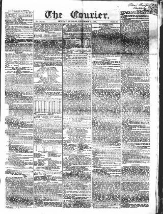 cover page of London Courier and Evening Gazette published on December 2, 1839
