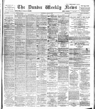 cover page of Dundee Weekly News published on April 25, 1891