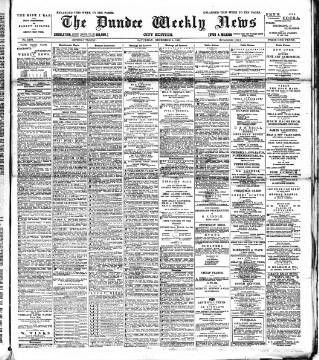 cover page of Dundee Weekly News published on December 5, 1891