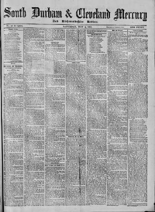 cover page of South Durham & Cleveland Mercury published on May 4, 1889