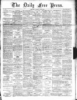 cover page of Aberdeen Free Press published on June 2, 1891