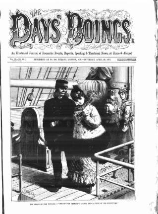 cover page of The Days' Doings published on April 29, 1871