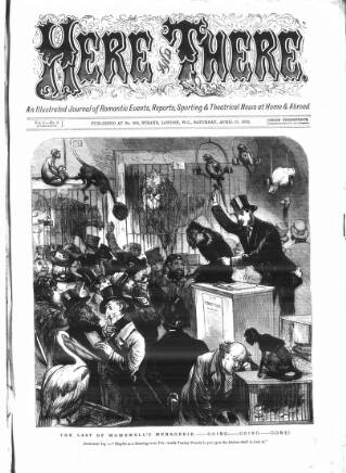 cover page of The Days' Doings published on April 20, 1872