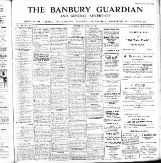 cover page of Banbury Guardian published on April 26, 1928