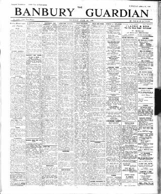 cover page of Banbury Guardian published on April 25, 1946