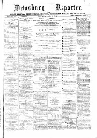 cover page of Dewsbury Reporter published on April 19, 1884