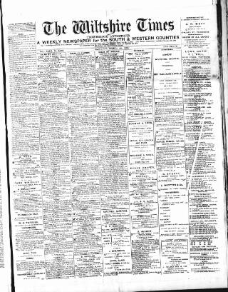 cover page of Wiltshire Times and Trowbridge Advertiser published on March 28, 1896