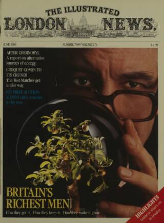 cover page of Illustrated London News published on June 1, 1986