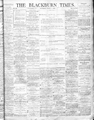 cover page of Blackburn Times published on March 1, 1913