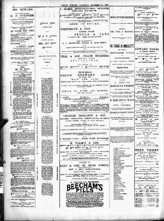 cover page of Dudley Mercury, Stourbridge, Brierley Hill, and County Express published on December 21, 1889