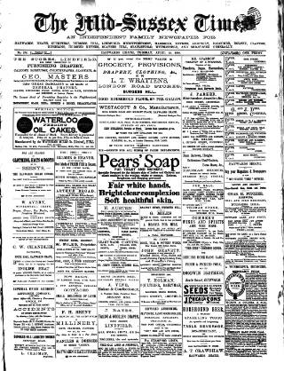 cover page of Mid Sussex Times published on April 20, 1886
