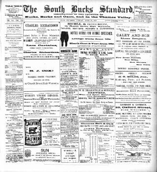 cover page of South Bucks Standard published on April 25, 1902