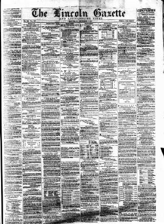 cover page of Lincoln Gazette published on December 5, 1874