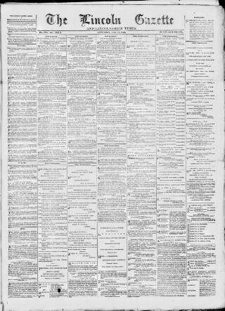 cover page of Lincoln Gazette published on April 16, 1892