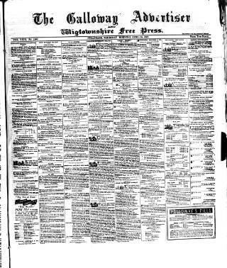 cover page of Galloway Advertiser and Wigtownshire Free Press published on April 25, 1872