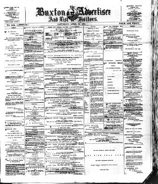 cover page of Buxton Advertiser published on April 20, 1901