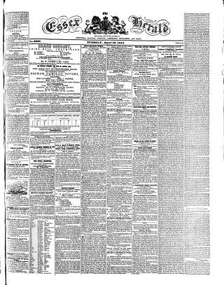 cover page of Essex Herald published on August 13, 1844