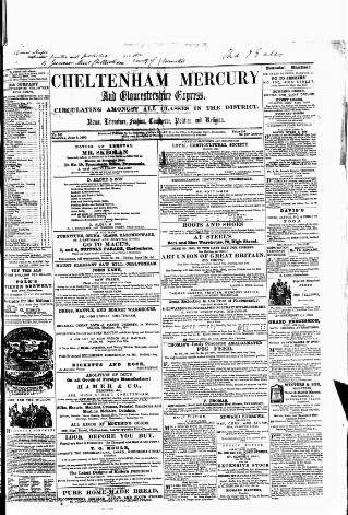 cover page of Cheltenham Mercury published on June 2, 1860