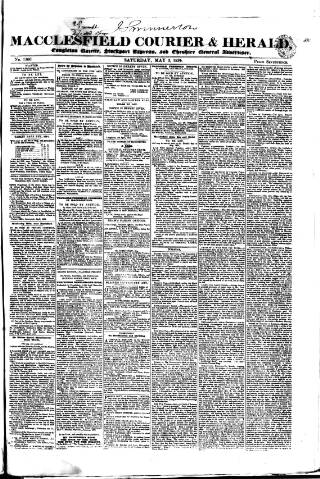 cover page of Macclesfield Courier and Herald published on May 3, 1834