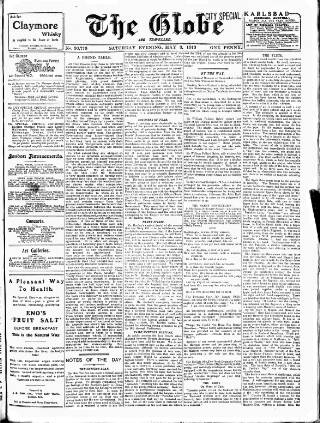 cover page of Globe published on May 3, 1913