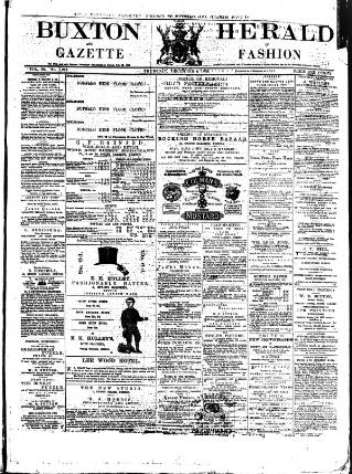 cover page of Buxton Herald published on December 4, 1879