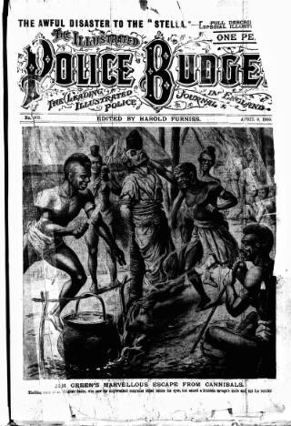 cover page of Illustrated Police Budget published on April 8, 1899