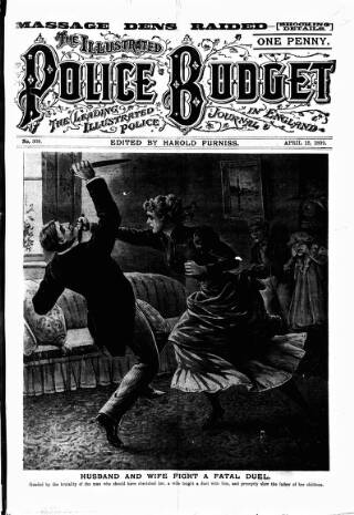 cover page of Illustrated Police Budget published on April 15, 1899