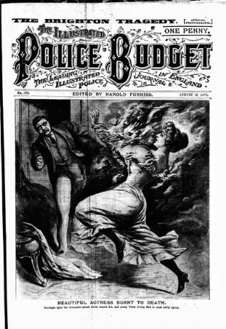 cover page of Illustrated Police Budget published on August 12, 1899