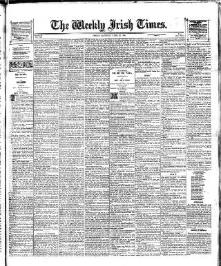 cover page of Weekly Irish Times published on April 26, 1890
