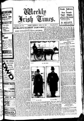 cover page of Weekly Irish Times published on April 23, 1910