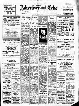 cover page of Thanet Advertiser published on June 1, 1948