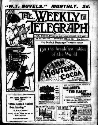 cover page of Sheffield Weekly Telegraph published on February 24, 1900