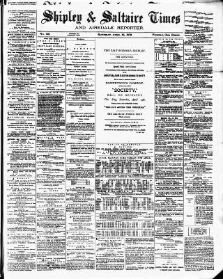 cover page of Shipley Times and Express published on April 19, 1879