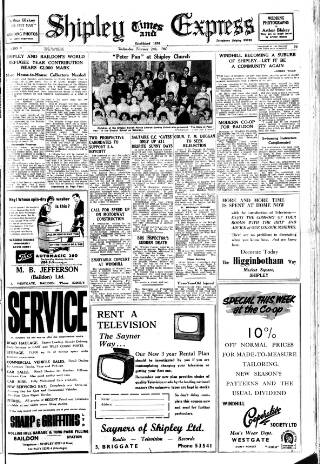 cover page of Shipley Times and Express published on February 24, 1960