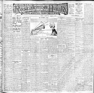 cover page of Roscommon Herald published on March 1, 1924