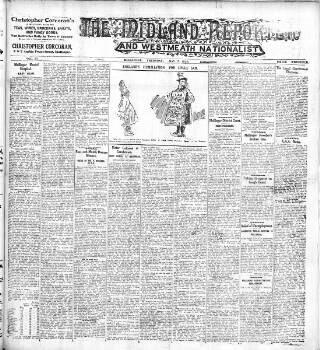 cover page of Midland Reporter and Westmeath Nationalist published on May 17, 1928