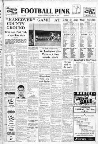 cover page of Evening Advertiser (Swindon) published on December 28, 1957