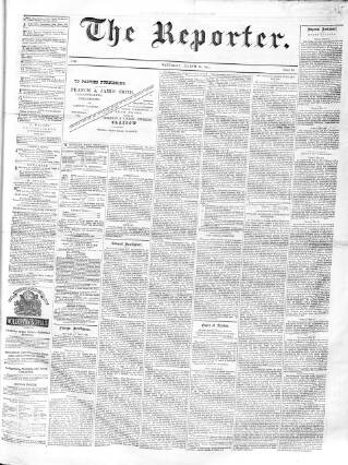 cover page of The Reporter (Stirling) published on March 19, 1881