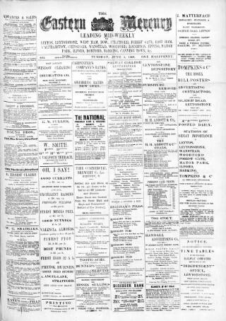 cover page of Eastern Mercury published on June 2, 1903