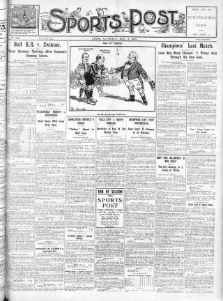 cover page of Sports Post (Leeds) published on May 2, 1925