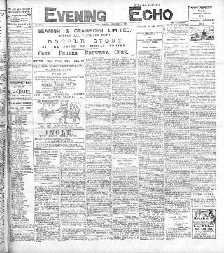 cover page of Evening Echo (Cork) published on December 5, 1904