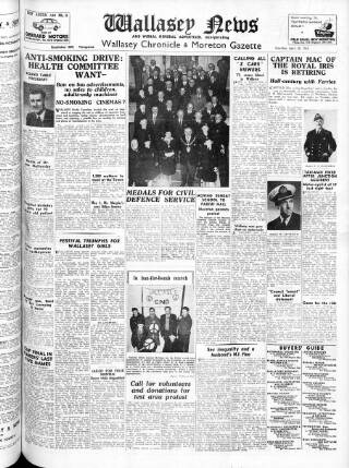 cover page of Wallasey News and Wirral General Advertiser published on April 28, 1962