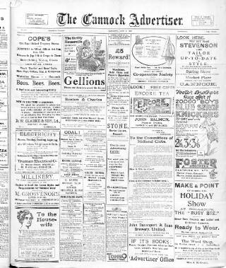 cover page of Cannock Advertiser published on June 2, 1923