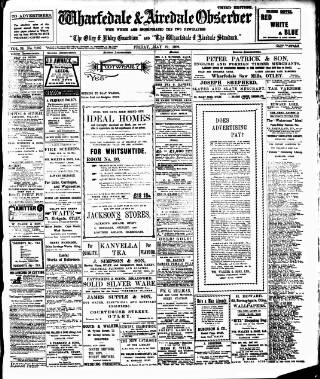 cover page of Wharfedale & Airedale Observer published on May 21, 1909
