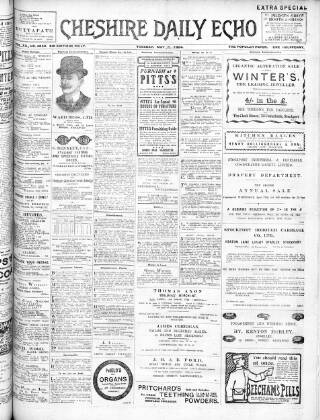 cover page of Cheshire Daily Echo published on May 3, 1904